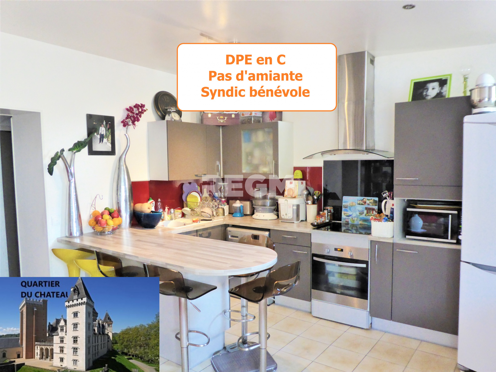 Vente Appartement 62m² 3 Pièces à Pau (64000) - Real Estate Global Market